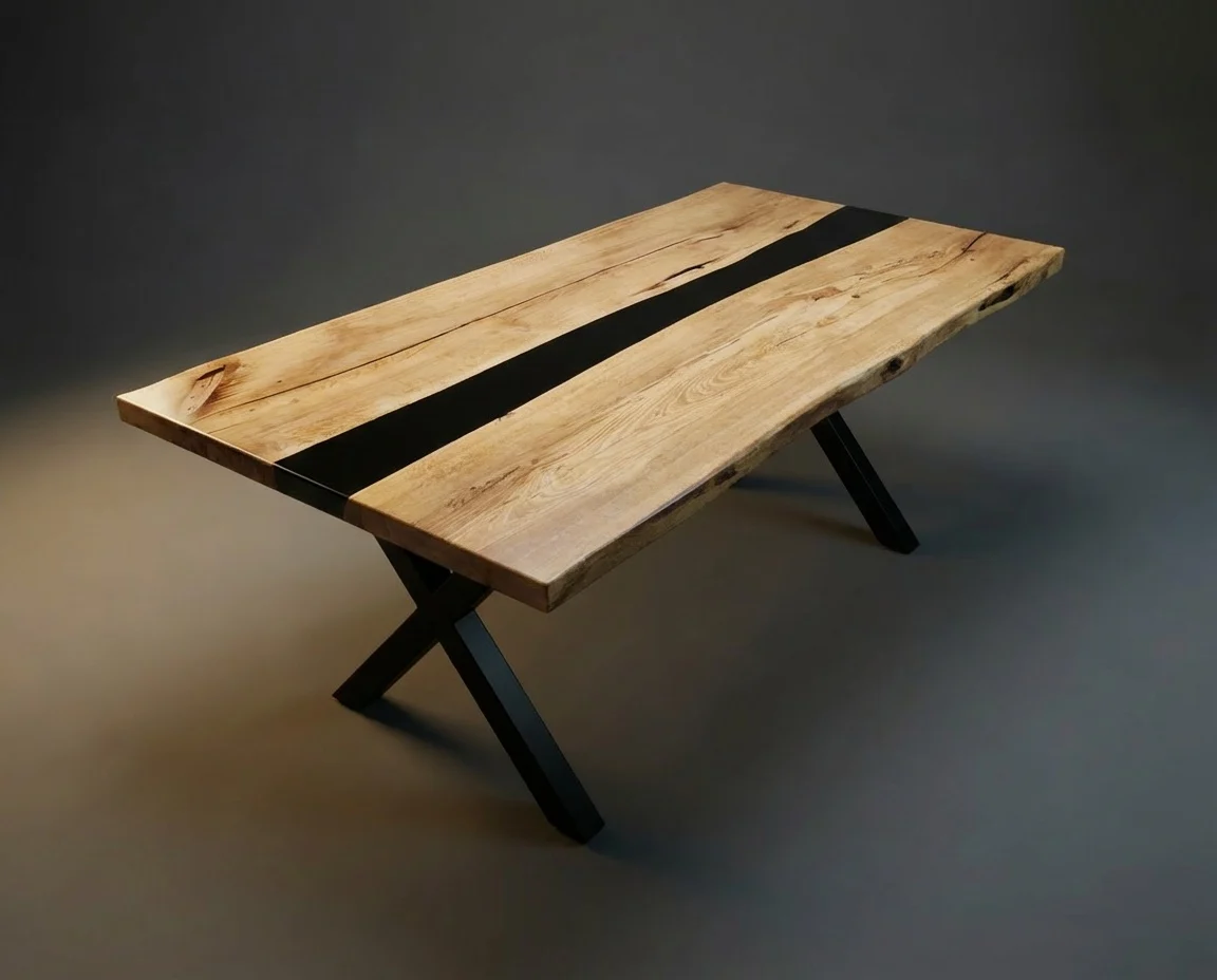 Figured Poplar Black Line