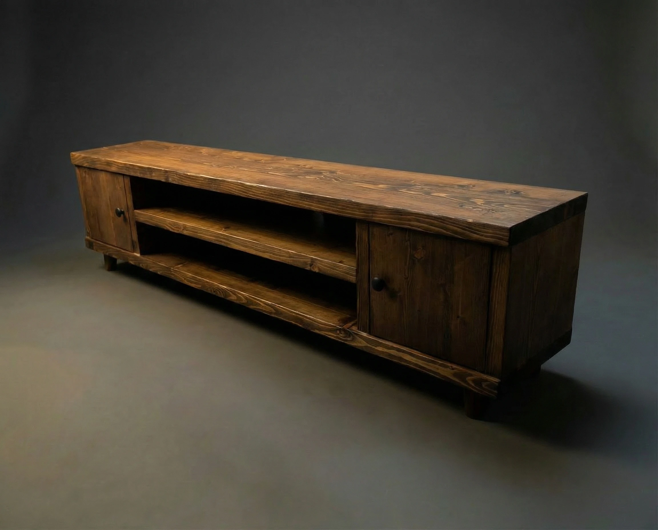 Walnut Balance TV Console