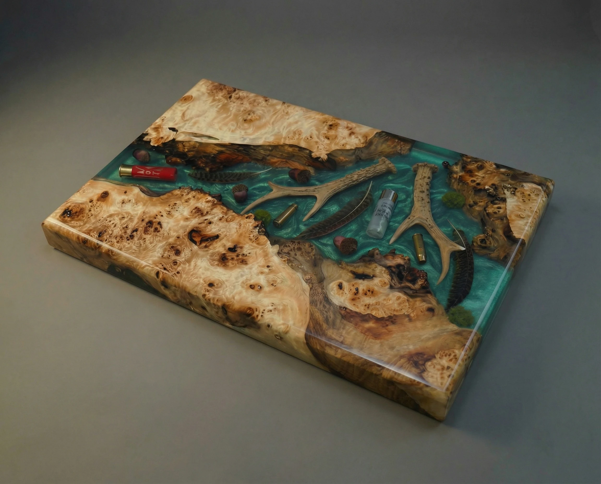 Board with Hunting Motifs